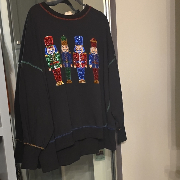 Festive Sequin Nutcracker Sweater - Picture 8 of 11